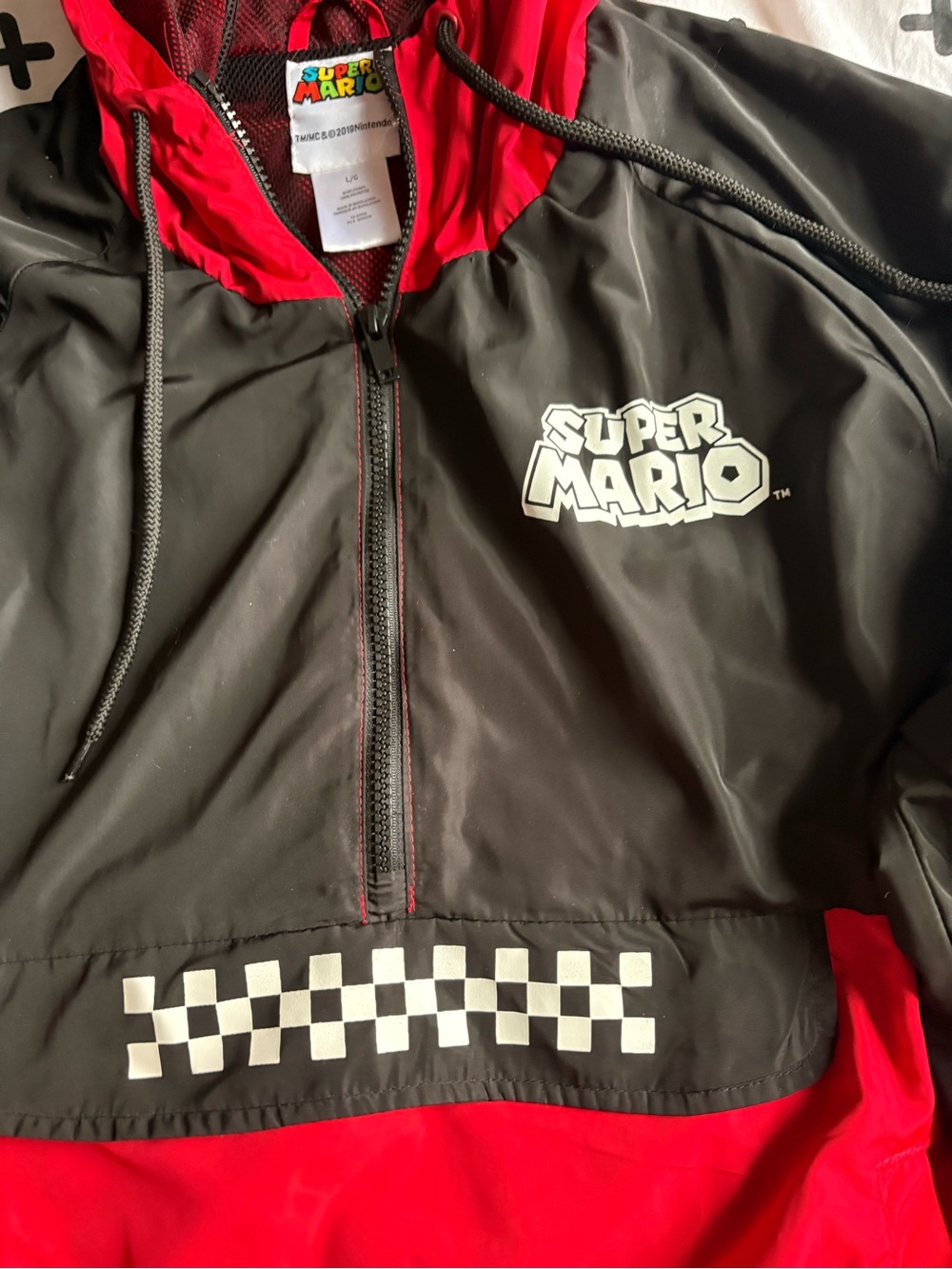 Nintendo Super Mario adult pullover jacket